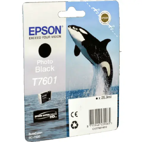 Tusz Epson T7601 do SC-P600 | 25,90 ml | photo black